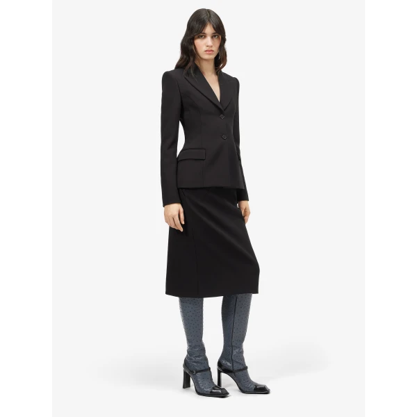 Alexander McQueen Bonded crepe Single-breasted Jacket - Jackets - British Luxury Tailoring at Luxury Shoes 