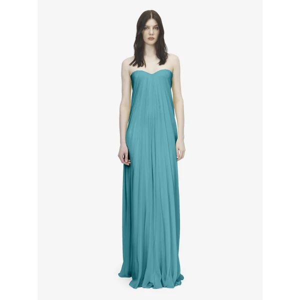Alexander McQueen Bustier Evening Dress - Dresses - British Luxury Tailoring at Luxury Shoes 