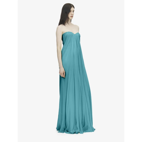 Alexander McQueen Bustier Evening Dress - Dresses - British Luxury Tailoring at Luxury Shoes 