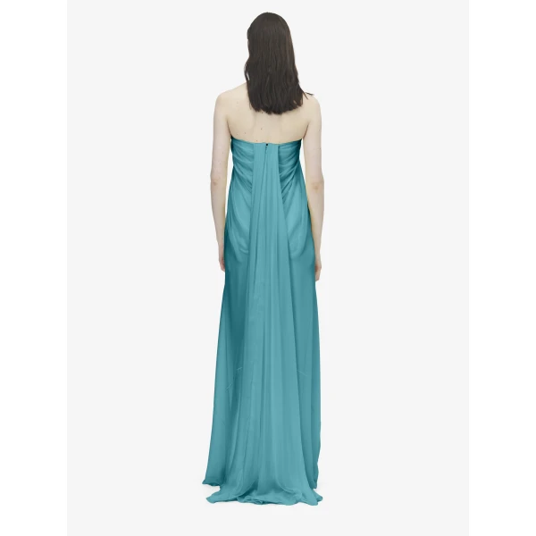 Alexander McQueen Bustier Evening Dress - Dresses - British Luxury Tailoring at Luxury Shoes 