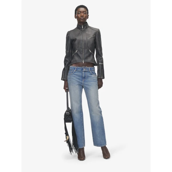 Alexander McQueen Deconstructed Waist Jeans - Pants - British Luxury Tailoring at Luxury Shoes 