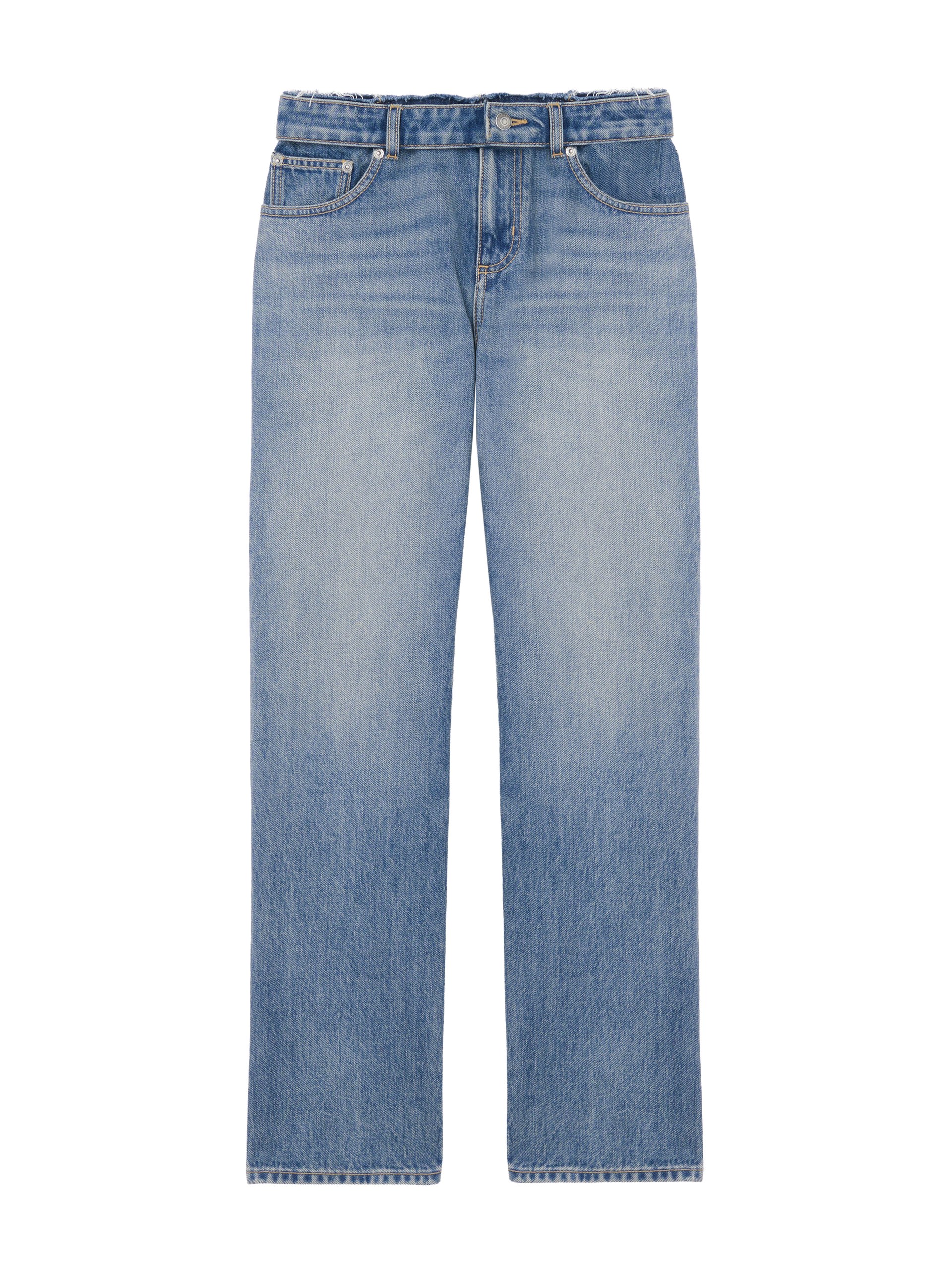 Alexander McQueen Deconstructed Waist Jeans - Pants - British Luxury Tailoring at Luxury Shoes Alexander McQueen Deconstructed Waist Jeans - Pants - British Luxury Tailoring at Luxury Shoes