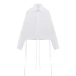 Alexander McQueen Drawstring Shirt - Tops - British Luxury Tailoring at Luxury Shoes 