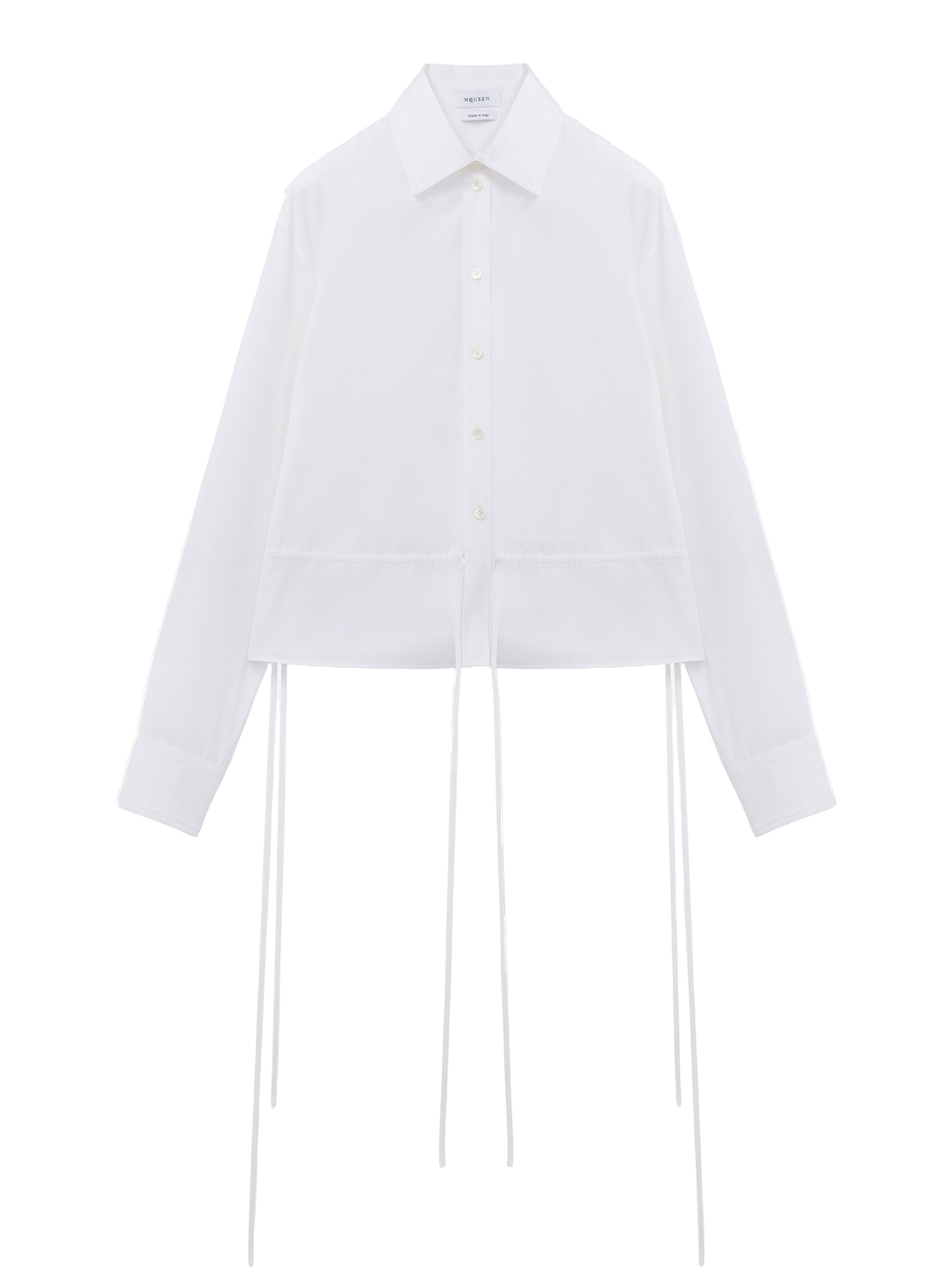 Alexander McQueen Drawstring Shirt - Tops - British Luxury Tailoring at Luxury Shoes Alexander McQueen Drawstring Shirt - Tops - British Luxury Tailoring at Luxury Shoes