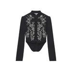 Alexander McQueen Floral Embroidery Cropped Jacket - Jackets - British Luxury Tailoring at Luxury Shoes 