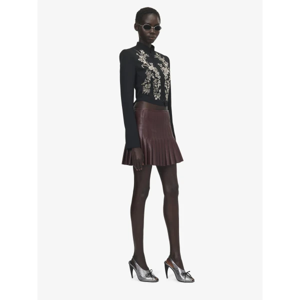 Alexander McQueen Floral Embroidery Cropped Jacket - Jackets - British Luxury Tailoring at Luxury Shoes 