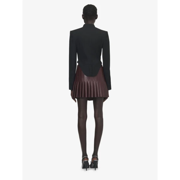 Alexander McQueen Floral Embroidery Cropped Jacket - Jackets - British Luxury Tailoring at Luxury Shoes 