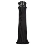 Alexander McQueen Floral Lace Evening Dress in Black - Dresses - British Luxury Tailoring at Luxury Shoes 