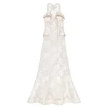 Alexander McQueen Floral Lace Evening Dress in Pink - Dresses - British Luxury Tailoring at Luxury Shoes 