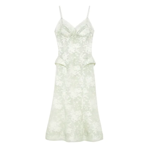 Alexander McQueen Floral Lace Midi Dress - Dresses - British Luxury Tailoring at Luxury Shoes 
