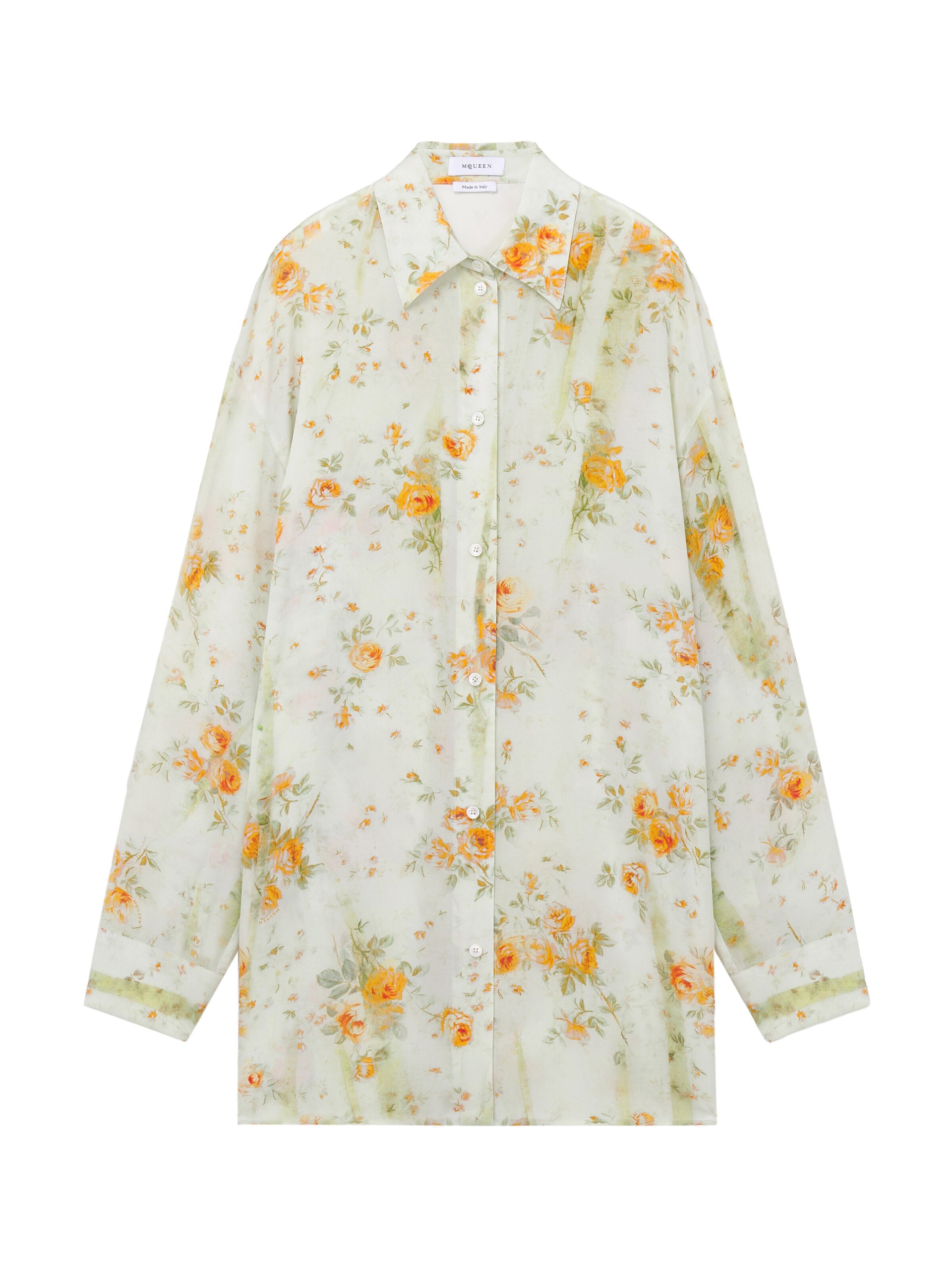 Alexander McQueen Floral Print Pyjama Shirt - Tops - British Luxury Tailoring at Luxury Shoes Alexander McQueen Floral Print Pyjama Shirt - Tops - British Luxury Tailoring at Luxury Shoes