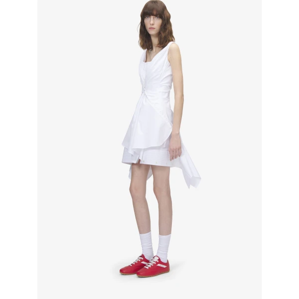 Alexander McQueen Gathered Mini Dress - Dresses - British Luxury Tailoring at Luxury Shoes 