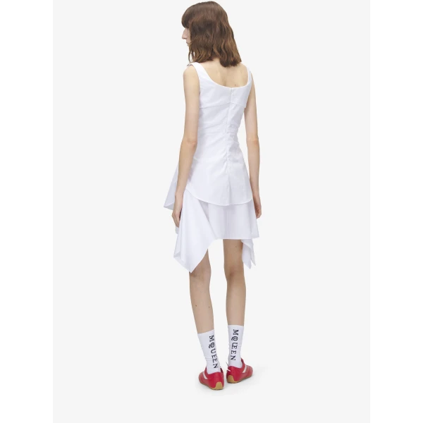 Alexander McQueen Gathered Mini Dress - Dresses - British Luxury Tailoring at Luxury Shoes 