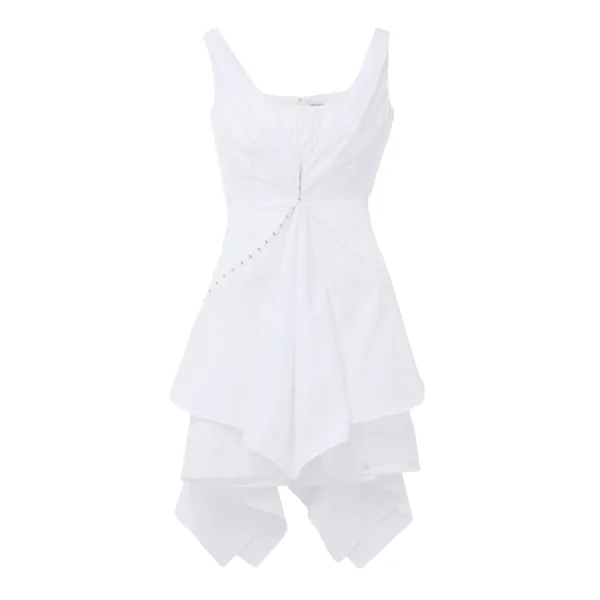Alexander McQueen Gathered Mini Dress - Dresses - British Luxury Tailoring at Luxury Shoes 