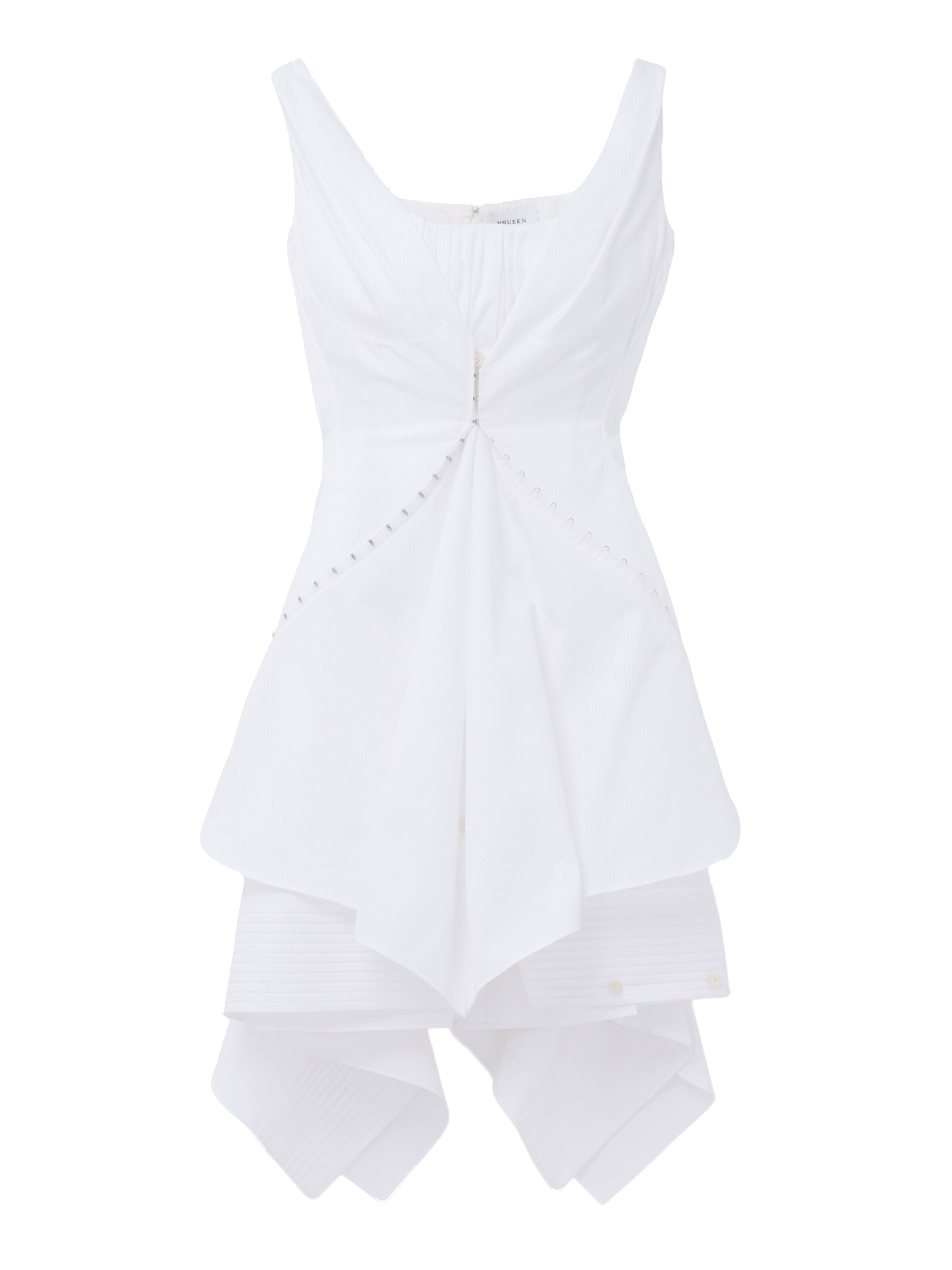 Alexander McQueen Gathered Mini Dress - Dresses - British Luxury Tailoring at Luxury Shoes Alexander McQueen Gathered Mini Dress - Dresses - British Luxury Tailoring at Luxury Shoes