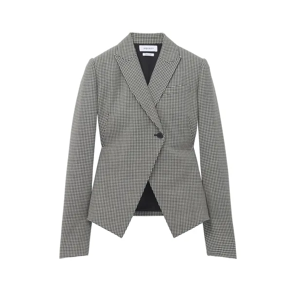Gingham Check Cutaway Jacket