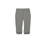 Alexander McQueen Gingham Check Tailored Capri Trousers - Pants - British Luxury Tailoring at Luxury Shoes 