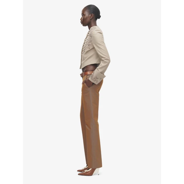 Alexander McQueen Iridescent Bumster Trousers - Pants - British Luxury Tailoring at Luxury Shoes 