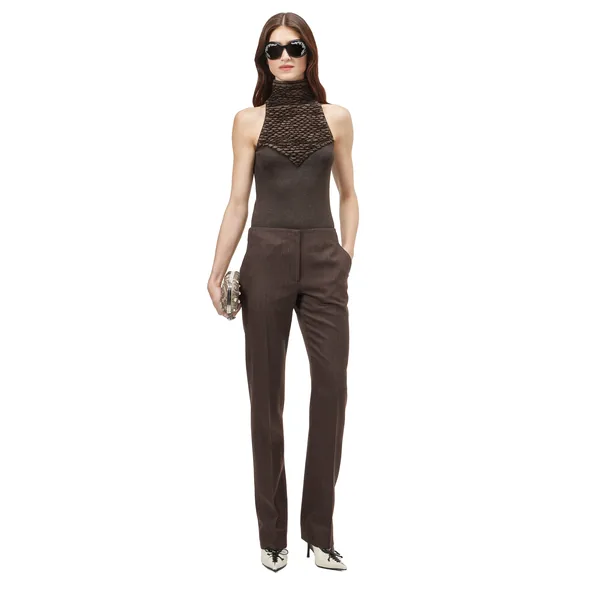 Alexander McQueen Knit Feathers Sleeveless Top - Knitwear - British Luxury Tailoring at Luxury Shoes 