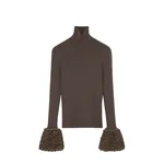 Alexander McQueen Knit Feathers Top - Knitwear - British Luxury Tailoring at Luxury Shoes 