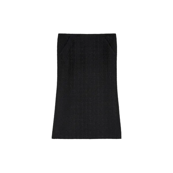 Alexander McQueen Light Tweed Bumster Skirt - Skirts - British Luxury Tailoring at Luxury Shoes 