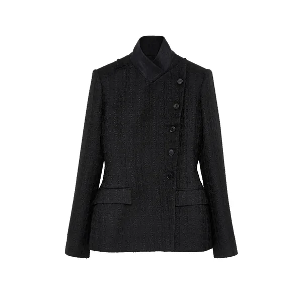 Light Tweed Single-breasted Jacket