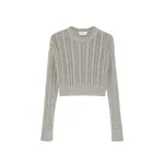 Alexander McQueen Metallic Cable Knit Jumper - Knitwear - British Luxury Tailoring at Luxury Shoes 