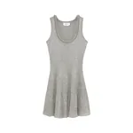 Alexander McQueen Metallic Knit Mini Dress - Dresses - British Luxury Tailoring at Luxury Shoes 