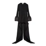 Alexander McQueen Metallic Tweed High-low Coat - Coats - British Luxury Tailoring at Luxury Shoes 