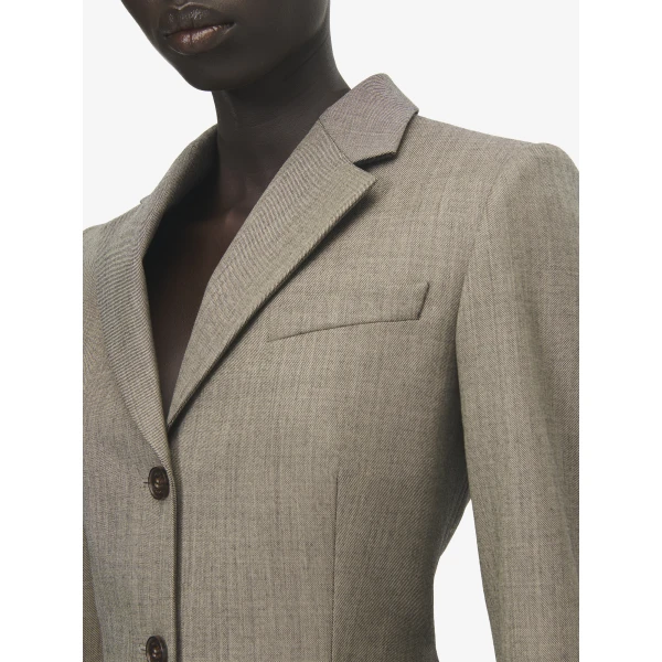 Alexander McQueen Peplum Single-breasted Jacket - Jackets - British Luxury Tailoring at Luxury Shoes 