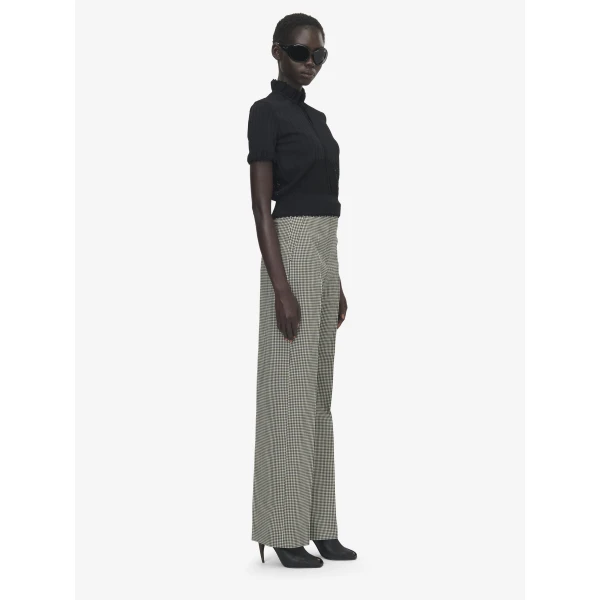 Alexander McQueen Pointelle Knit Top in Black - Knitwear - British Luxury Tailoring at Luxury Shoes 