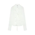 Alexander McQueen Ruffled Shirt - Tops - British Luxury Tailoring at Luxury Shoes 
