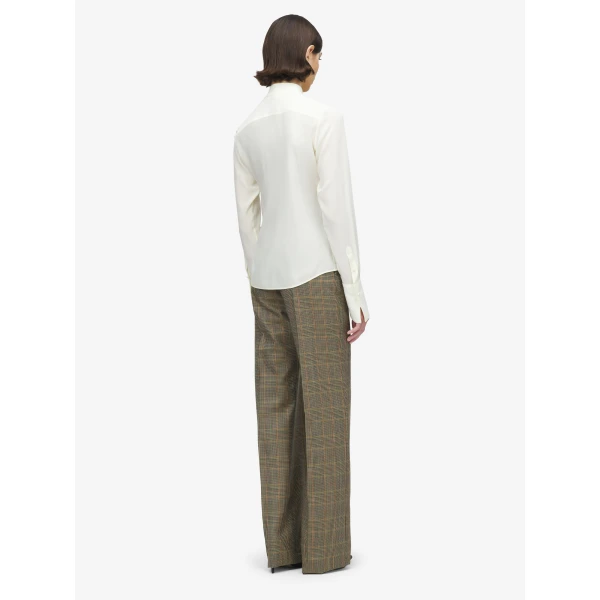 Alexander McQueen Ruffled Shirt - Tops - British Luxury Tailoring at Luxury Shoes 