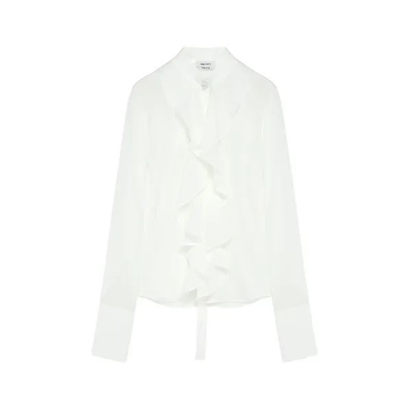 Alexander McQueen Ruffled Shirt - Tops - British Luxury Tailoring at Luxury Shoes 