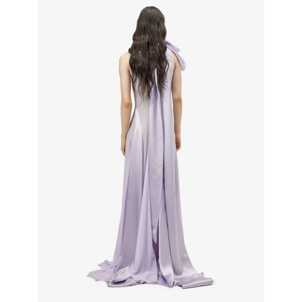 Alexander McQueen Shoulder Bow Evening Dress - Dresses - British Luxury Tailoring at Luxury Shoes 
