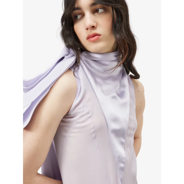 Alexander McQueen Shoulder Bow Evening Dress - Dresses - British Luxury Tailoring at Luxury Shoes 
