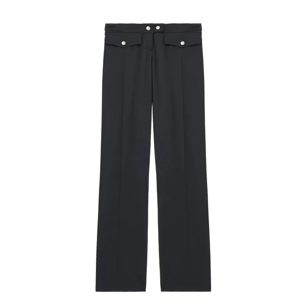 Straight Leg Trousers in Navy