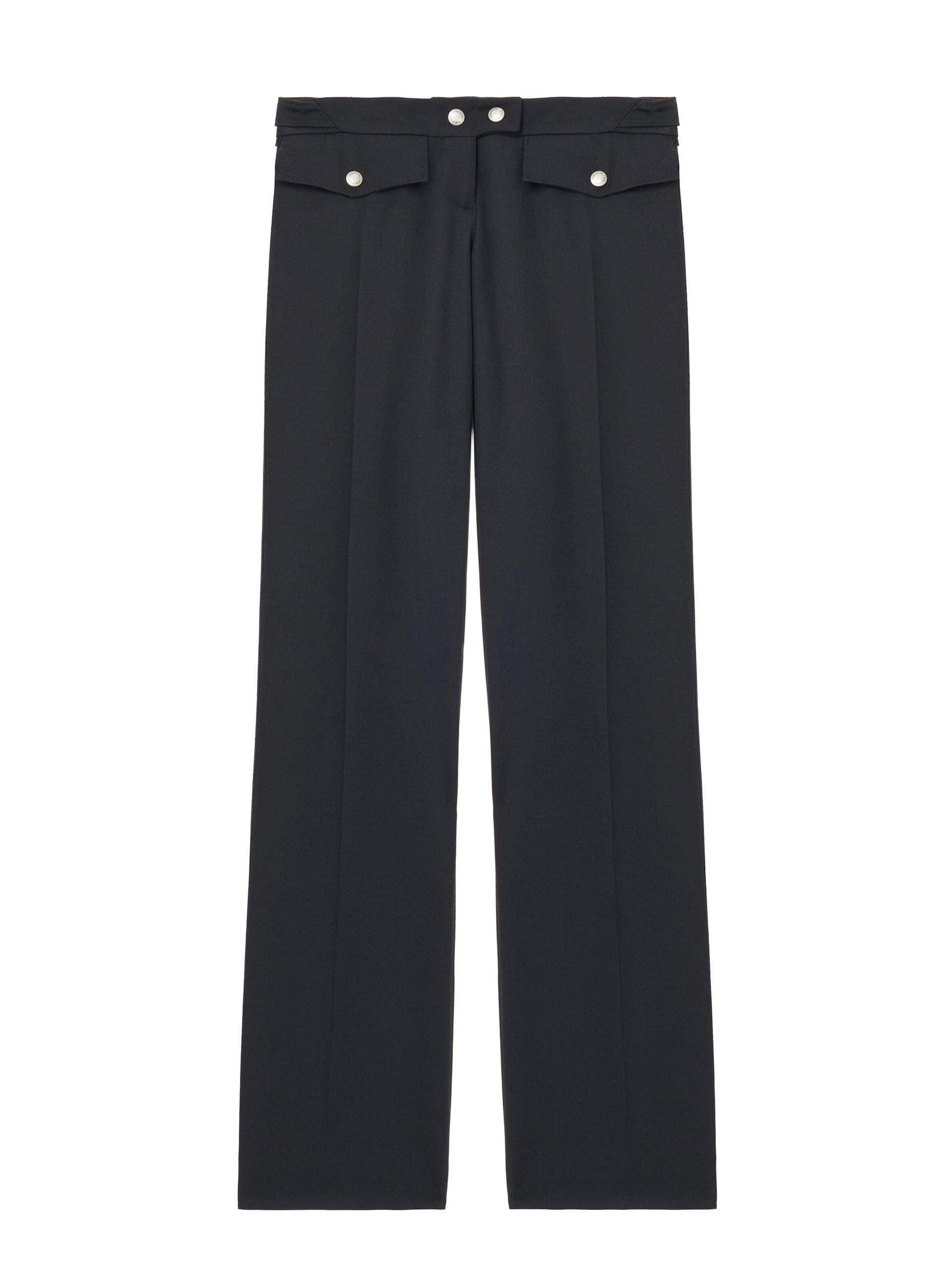 Alexander McQueen Straight Leg Trousers in Navy - Pants - British Luxury Tailoring at Luxury Shoes Alexander McQueen Straight Leg Trousers in Navy - Pants - British Luxury Tailoring at Luxury Shoes