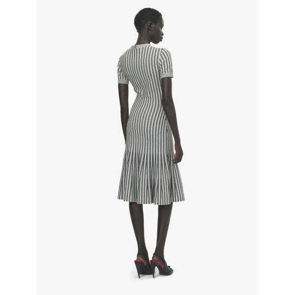 Alexander McQueen Striped Knit Dress - Dresses - British Luxury Tailoring at Luxury Shoes 