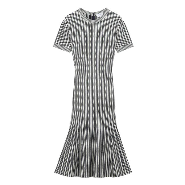 Alexander McQueen Striped Knit Dress - Dresses - British Luxury Tailoring at Luxury Shoes 