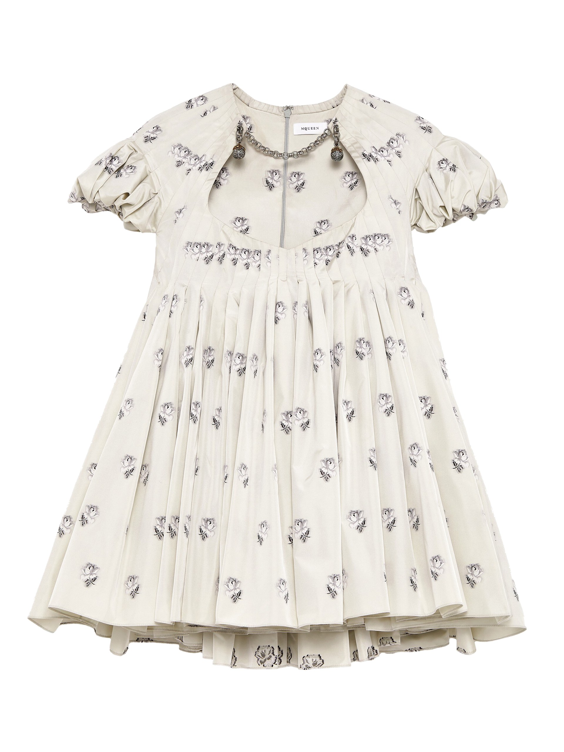 Alexander McQueen Taffeta Rose Jacquard Mini Dress - Dresses - British Luxury Tailoring at Luxury Shoes Alexander McQueen Taffeta Rose Jacquard Mini Dress - Dresses - British Luxury Tailoring at Luxury Shoes