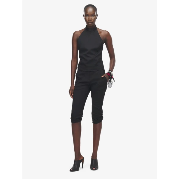 Alexander McQueen Tailored Capri Trousers - Pants - British Luxury Tailoring at Luxury Shoes 