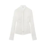 Alexander McQueen Tie Silk Shirt - Tops - British Luxury Tailoring at Luxury Shoes 