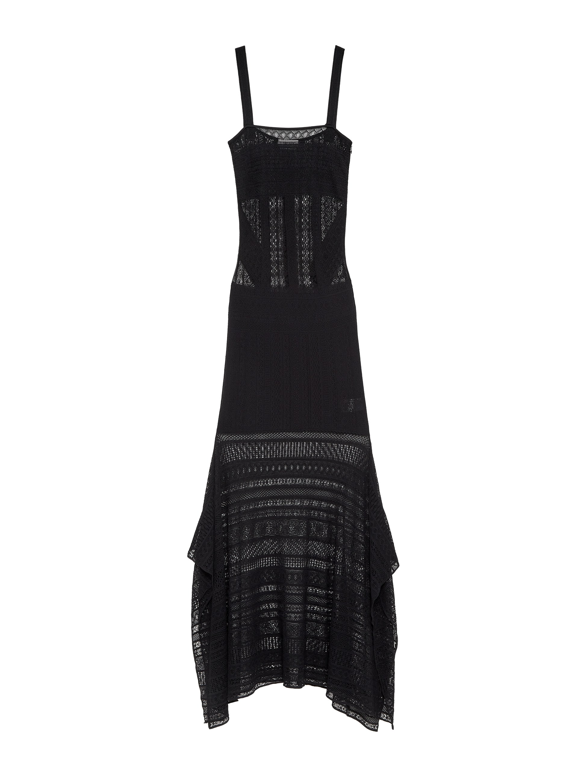Alexander McQueen Viscose Knit Lace Dress - Dresses - British Luxury Tailoring at Luxury Shoes Alexander McQueen Viscose Knit Lace Dress - Dresses - British Luxury Tailoring at Luxury Shoes