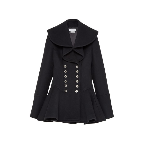 Alexander McQueen Waterfall Collar Coat - Coats - British Luxury Tailoring at Luxury Shoes 