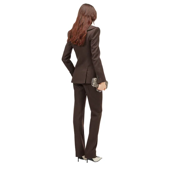 Alexander McQueen Waterfall Collar Double-breasted Jacket - Jackets - British Luxury Tailoring at Luxury Shoes 