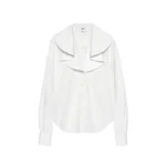 Alexander McQueen Waterfall Collar Shirt - Tops - British Luxury Tailoring at Luxury Shoes 