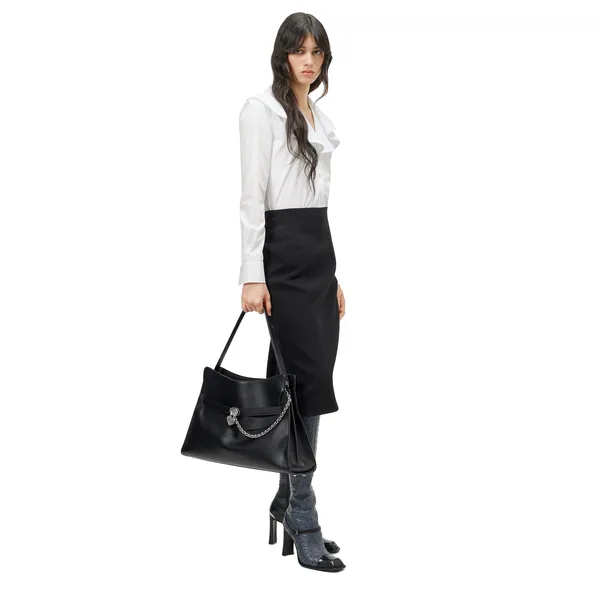 Alexander McQueen Waterfall Collar Shirt - Tops - British Luxury Tailoring at Luxury Shoes 