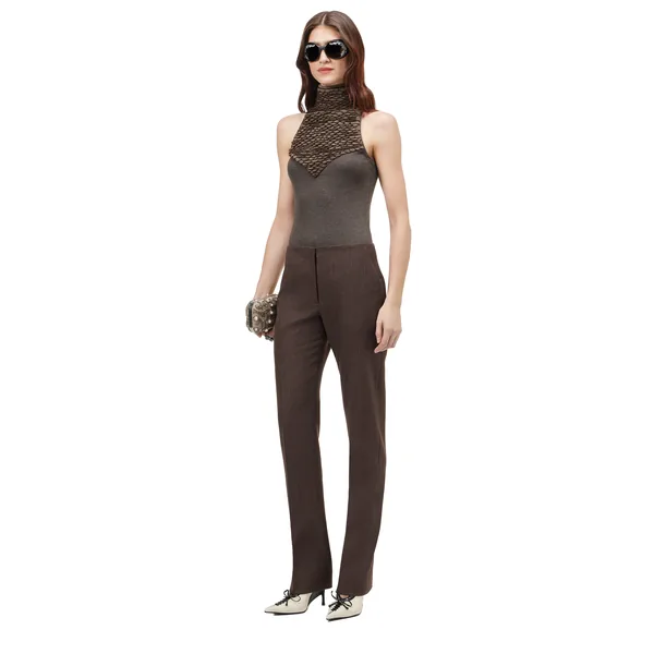Alexander McQueen Wool Pinstripe Trousers - Pants - British Luxury Tailoring at Luxury Shoes 