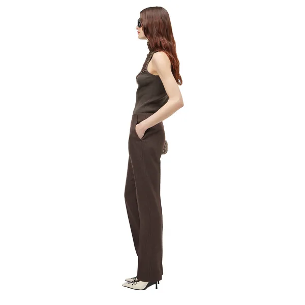 Alexander McQueen Wool Pinstripe Trousers - Pants - British Luxury Tailoring at Luxury Shoes 